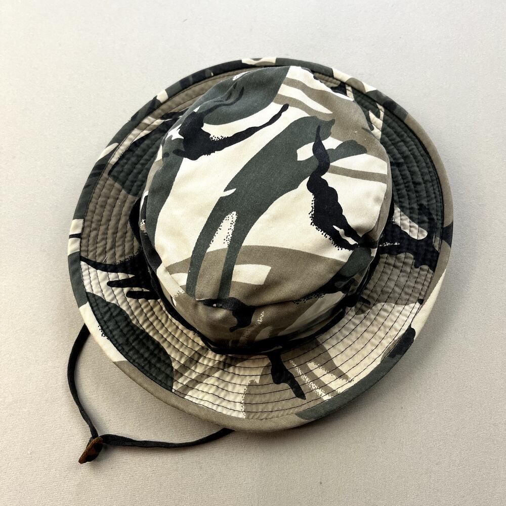 Military Boonie Hat Cap Type II Jungle 7-1/4 Camo Army Sun Hot Weather Wide Brim